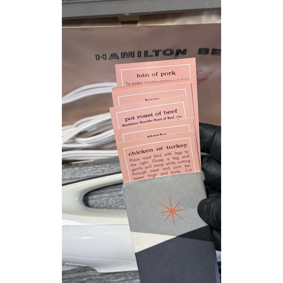 Vintage Hamilton Beach Electric Knife w/ Case Tested Working - Picture 13 of 14